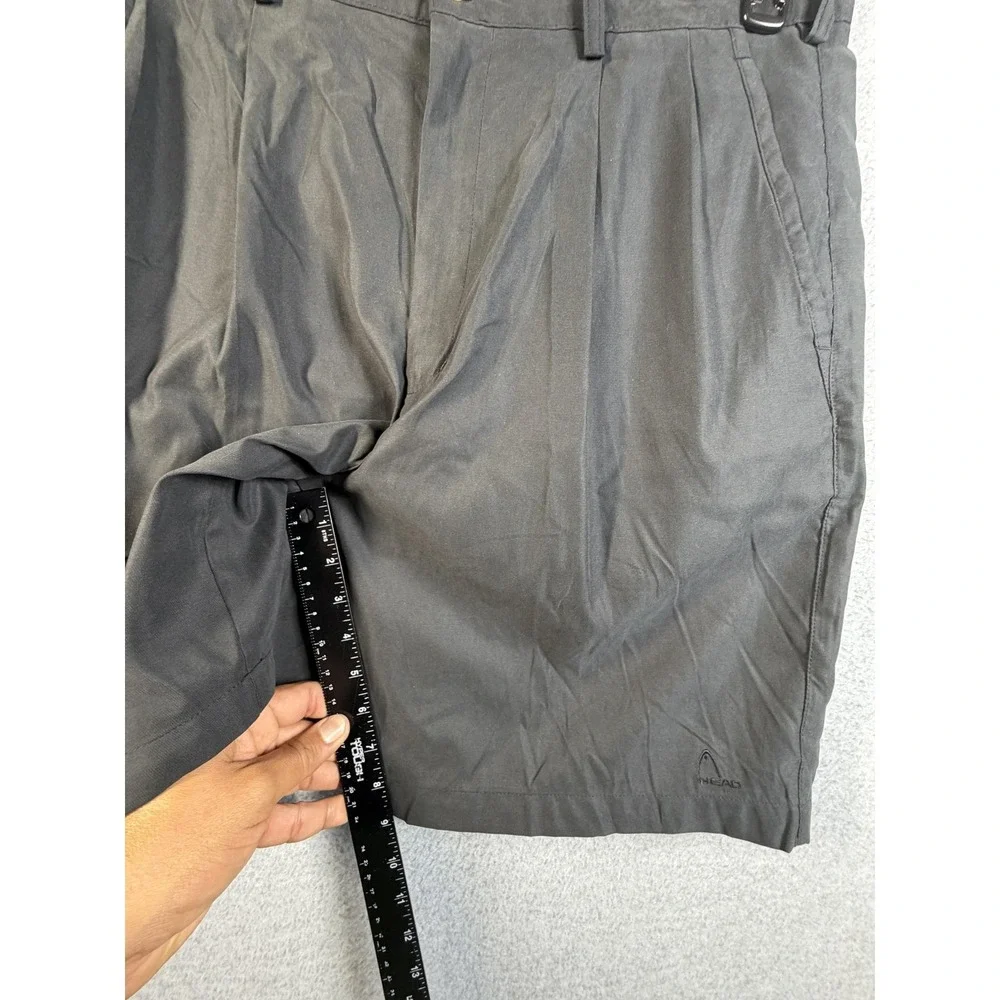 Head Shorts Mens 36‎ Gray Microfiber Pleated Chino Golf Lightweight Pockets